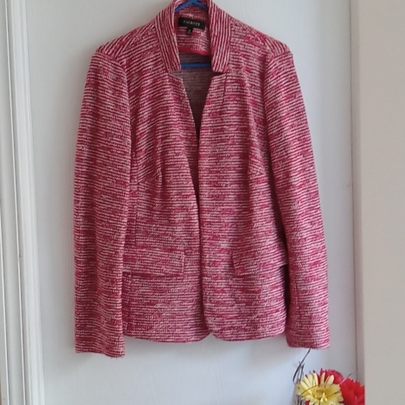 Talbots Vintage Red Open  Blazer / Sweater - Picture 6 of 8